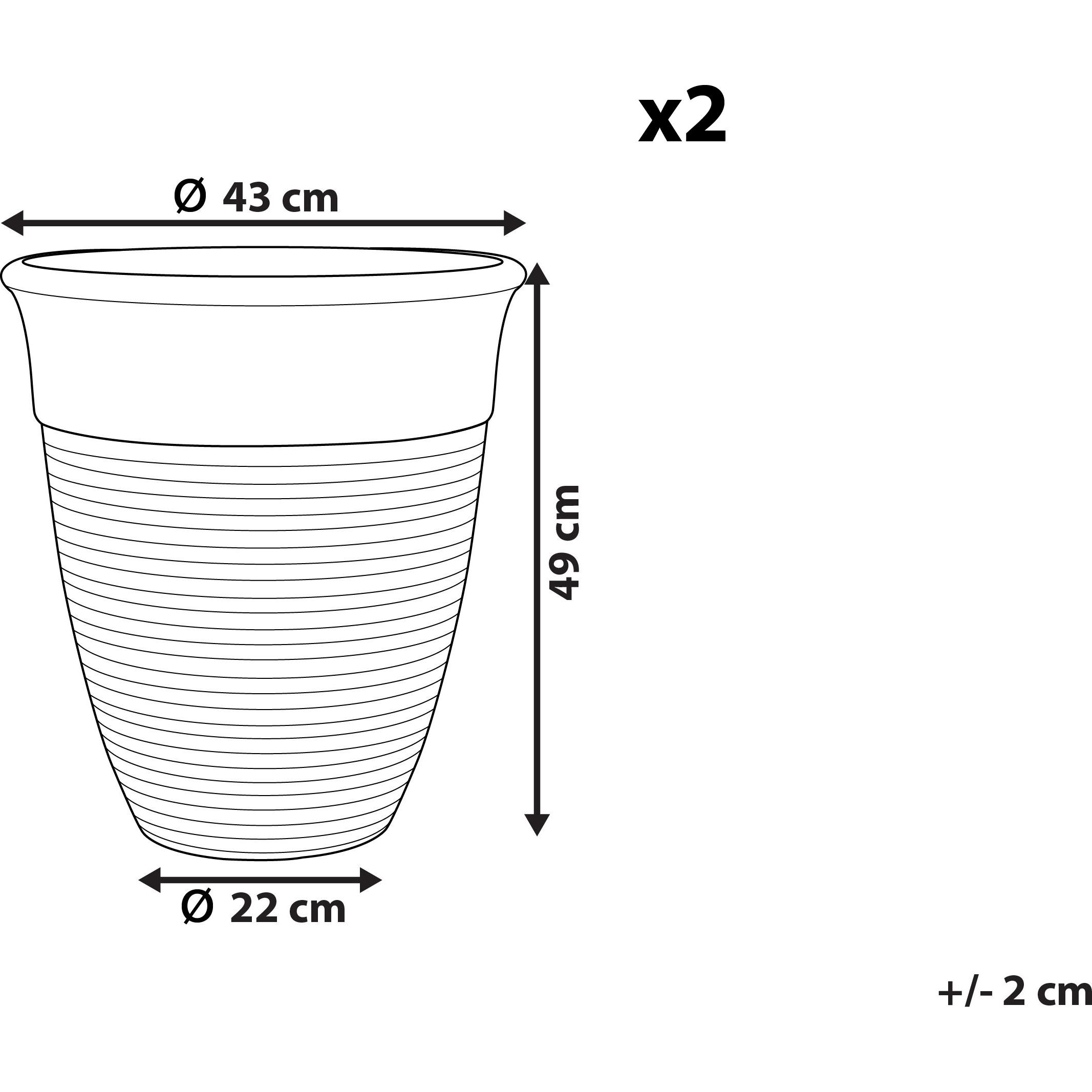 Thumbnail - Beliani, Blumentopf, Katalima (43 cm)