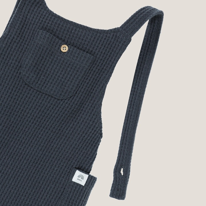 Actual product image La Redoute Collections Waffle Pique Dungarees (74)
