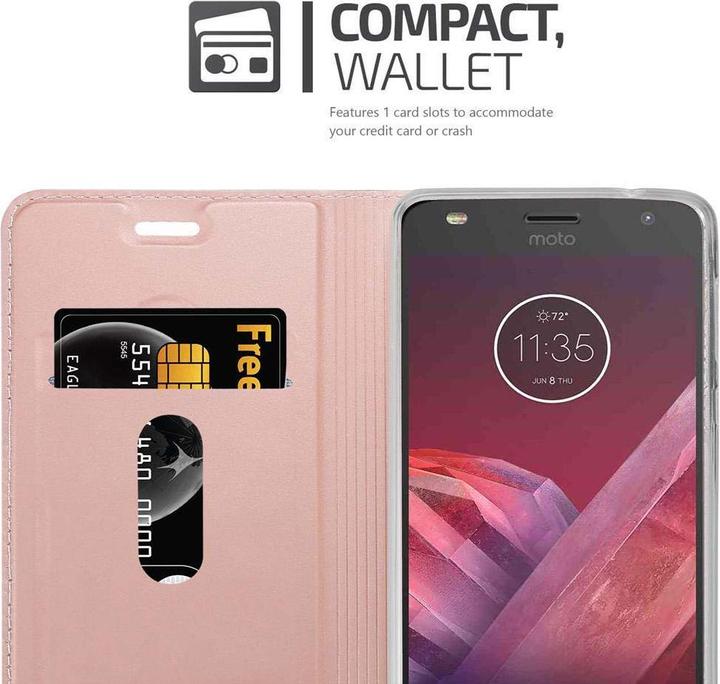 Actual product image Cadorabo Book Classy Style Cover (Motorola Moto Z2 Play)