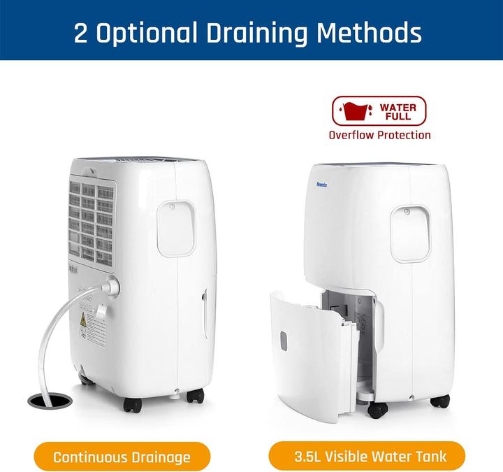 Produktbild Newentor Luftentfeuchter mit Timer und Ablaufschlauch (80 m², 25 l/24h)