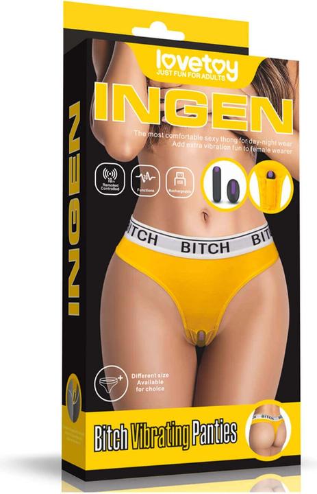 Lovetoy Culotte ouverte avec boule vibrante et télécommande taille M