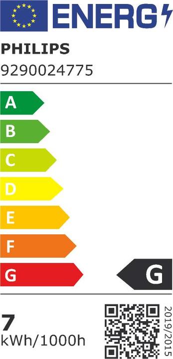 Energy Label Philips Hue Filament (E27, 7 W, 550 lm, 1 x, G)