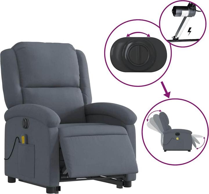 Produktbild vidaXL Massagesessel mit Aufstehhilfe