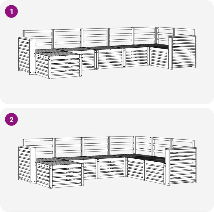 Produktbild vidaXL Outdoor-Sofa