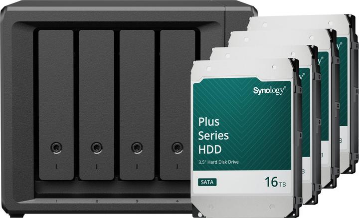 Produktbild Synology DS425+ (4 x 16 TB, Synology HAT 33xx)