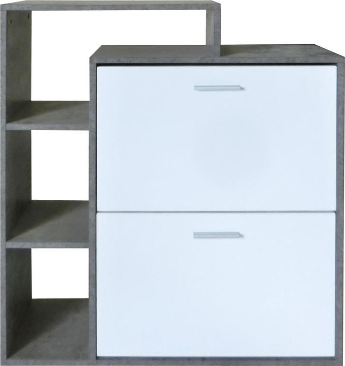 Produktbild HTI-Living Schuhschrank Lisa Beton-Weiss