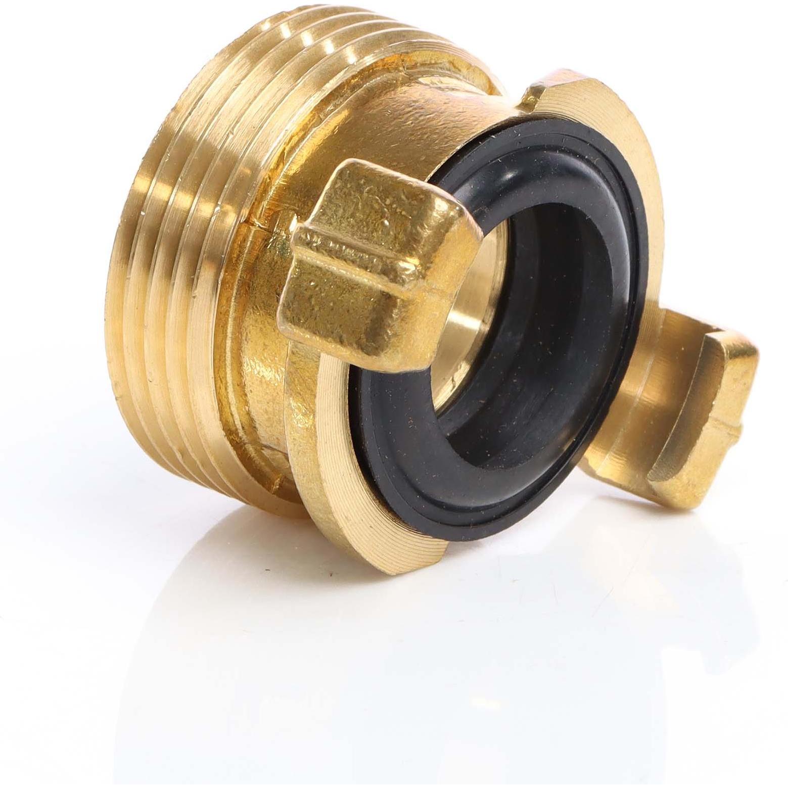 Wiltec, Schlauchanschluss + Schlauchverbinder, Messing Schlauchtülle DN32 (1 1/4") AG Schlauch Verbinder Schnellkupplung...