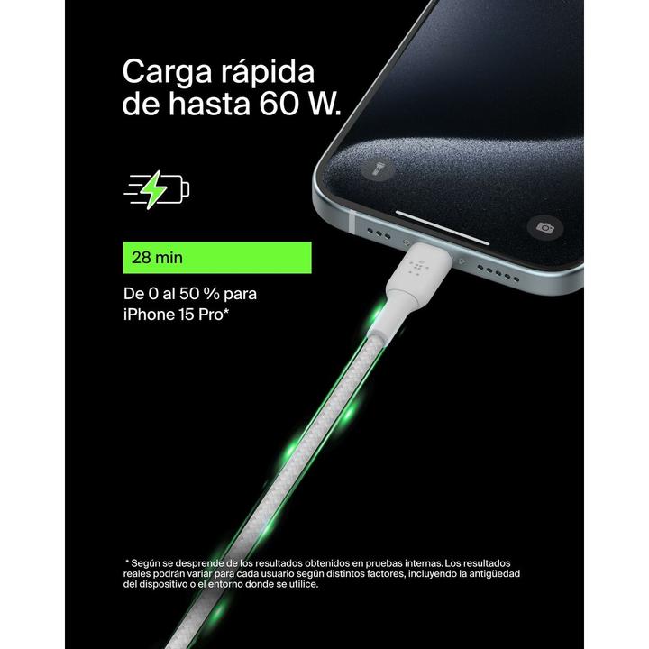 Productafbeelding Belkin USB C – USB C (0.15 m, USB 2.0, 60 W)