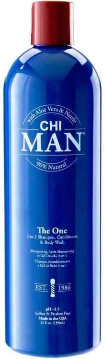 CHI MAN 3-in-1 Shampoo, Conditioner, Bodywash 739 (739 ml, Flüssiges Shampoo)
