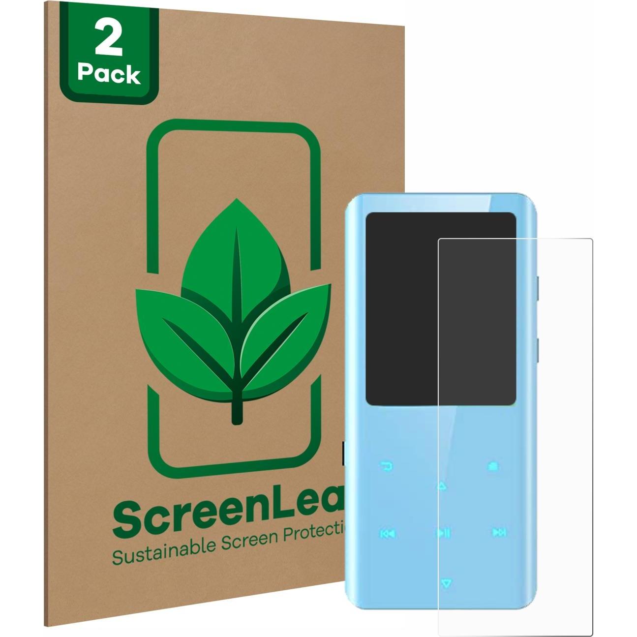 ScreenLeaf Schutzfolie nachhaltiger Displayschutz Displayschutzfolie Folie Klar Transparent, MP3 + Media-Player Zubehör