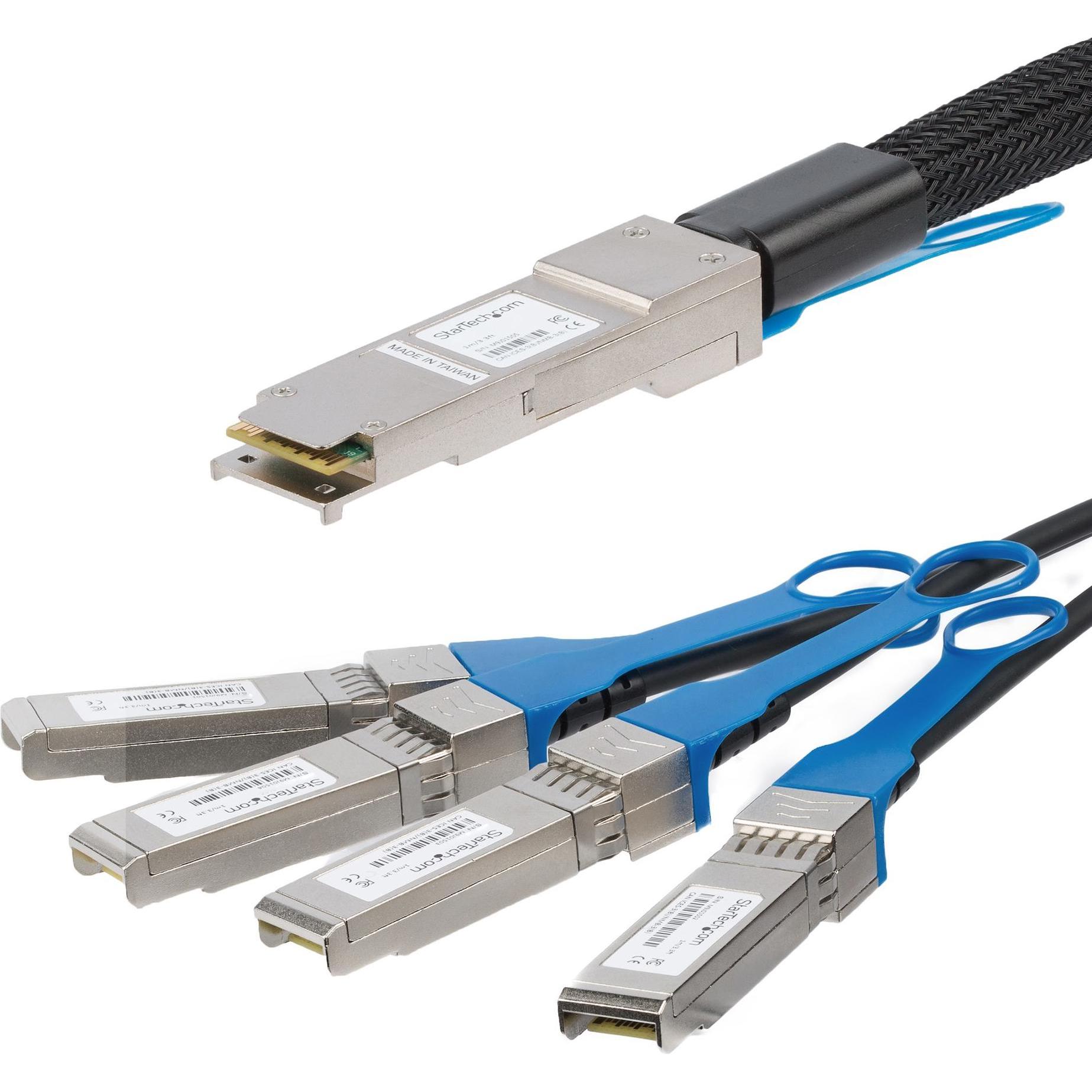 Thumbnail - StarTech 2m Qsfp+ Breakout Cable, Transceiver, Schwarz