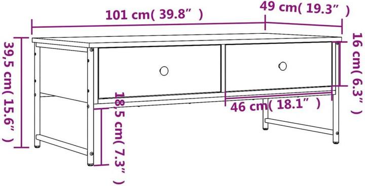 Produktbild vidaXL Couchtisch