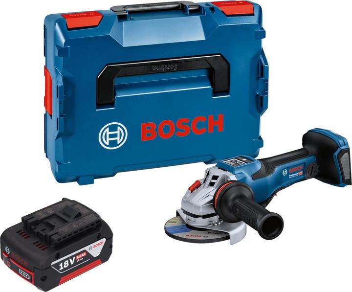 Produktbild Bosch Professional Bosch GWS 18V-15 PSC Professional Akku Winkelschleifer 18 V 125 mm BITURBO Brushless + 1x Akku 5,0 (125 mm)