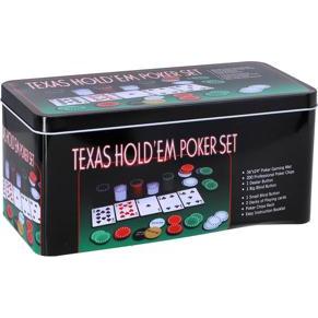 Set da poker in latta 200 pezzi