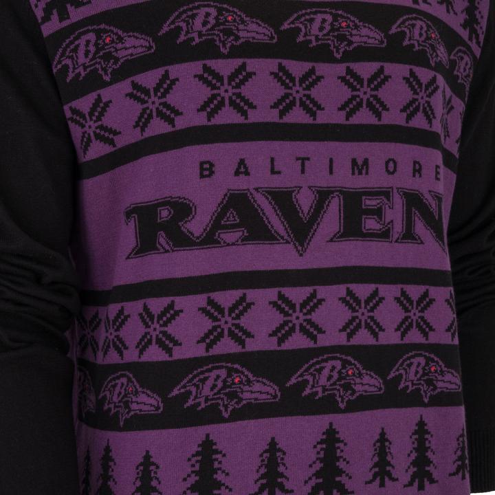 Produktbild Foco NFL Ugly Sweater XMAS Strick Pullover Baltimore Ravens - L (L)