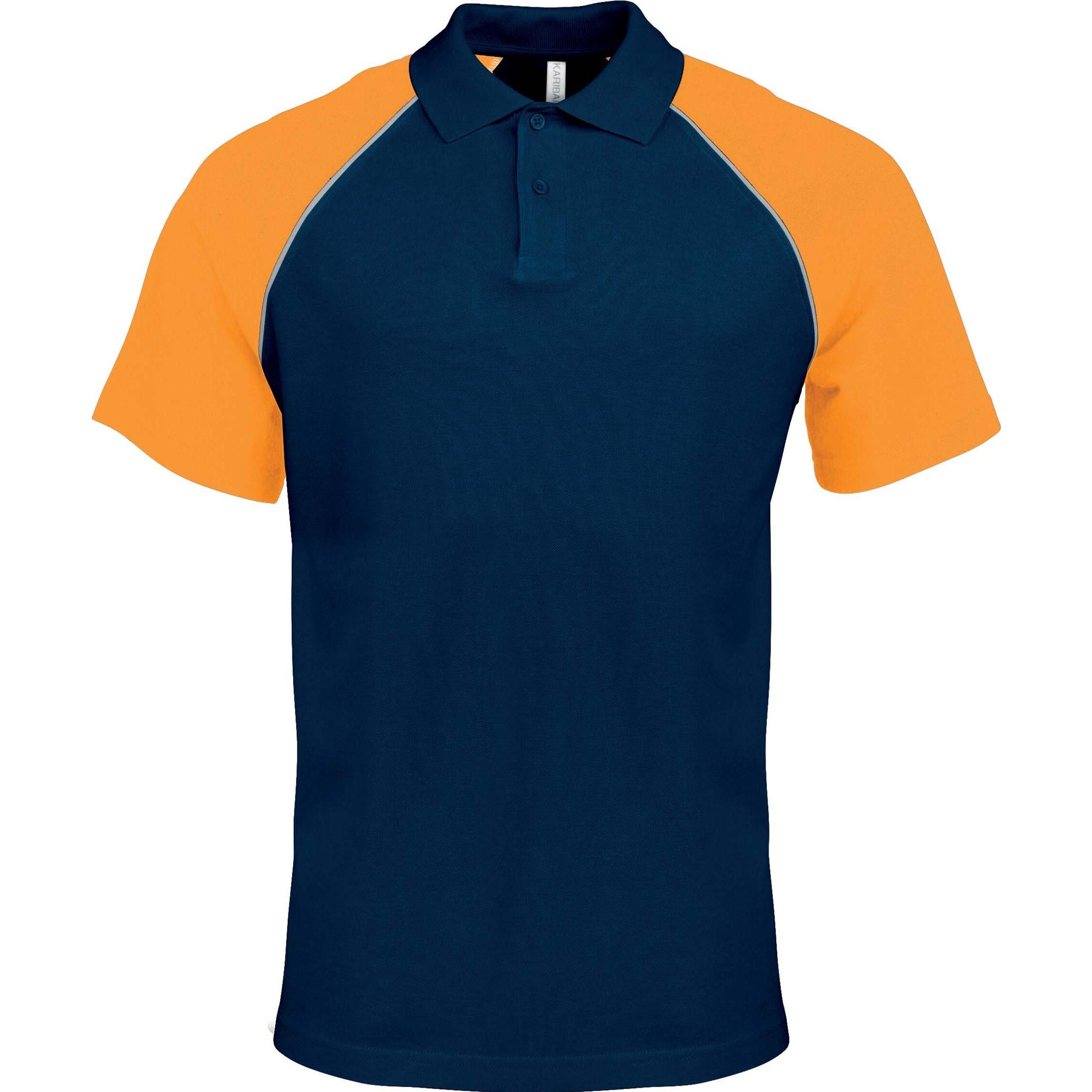 Kariban, Herren, Shirt, Baseball, Blau, (XXL)