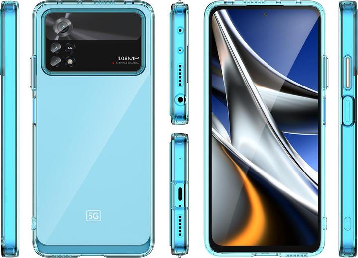 Produktbild Hurtel Weltraumhülle für Xiaomi Poco X4 Pro 5G Hülle mit flexiblem Rahmen blau (Xiaomi Poco X4 Pro 5G)