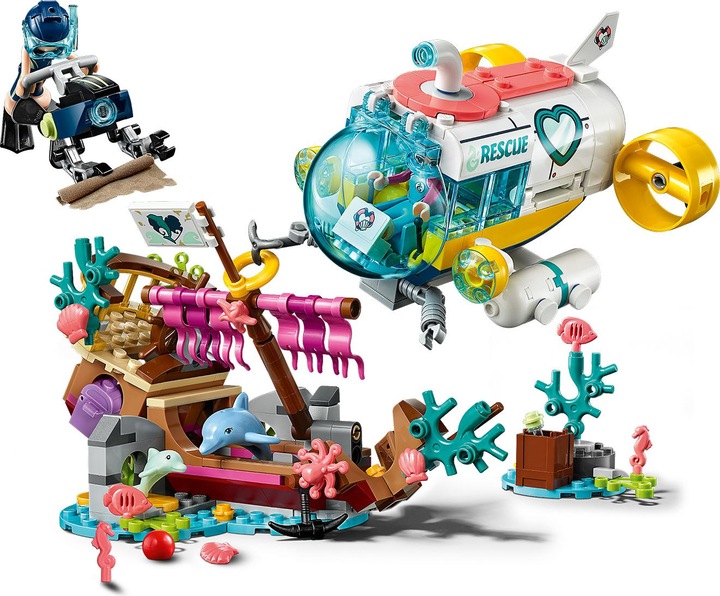 Image du produit LEGO Un bateau de sauvetage pour les dauphins (41378, LEGO Friends)