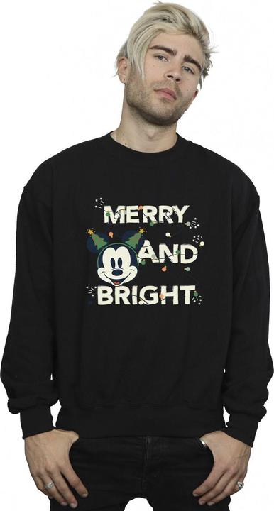 Actual product image Disney Mens Mickey Mouse Merry & Bright Sweatshirt (XL)