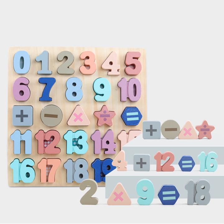 Actual product image Nelaroom Numbers pegging game - educational toy for learning to count