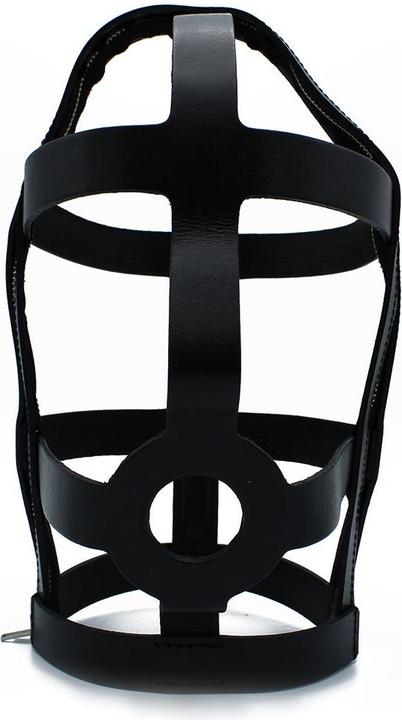 Productafbeelding Kiotos Black Leather Head Cage with Zipper
