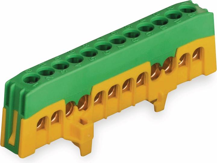 Produktbild Pollmann Sammelklemme PE12F2 grüngelb