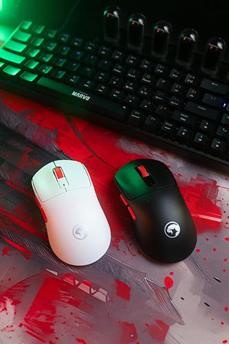 Produktbild Marvo NIRO 60 Maus weiss, 12000DPI, Tri-Mode (Kabelgebunden, Kabellos)