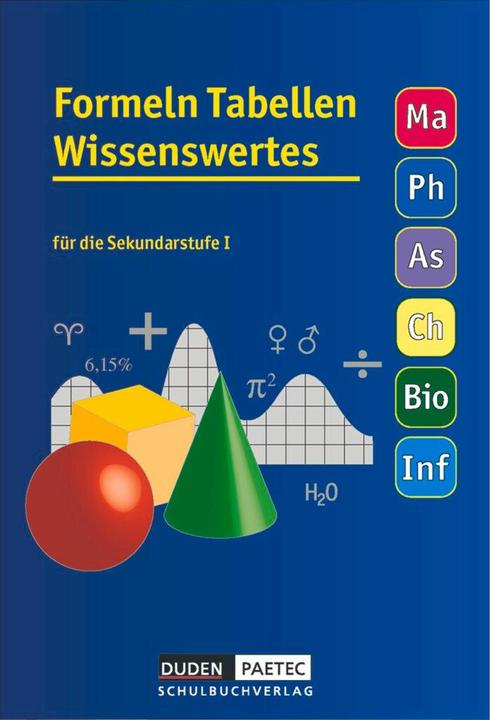 Produktbild Formeln - Tabellen - Wissenswertes S1. Formelsammlung (Deutsch, Christa Pews-Hocke, Christine Ernst, Frank-Michael Becker, Günter Liesenberg, Lothar Meyer, Lutz Engelmann, Uwe Bahro, 2011)