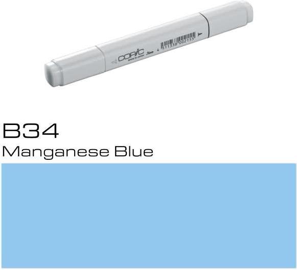 Image du produit Copic Marqueur graphique Classic Type B - 34 (B34 - Bleu manganèse, 1 x)