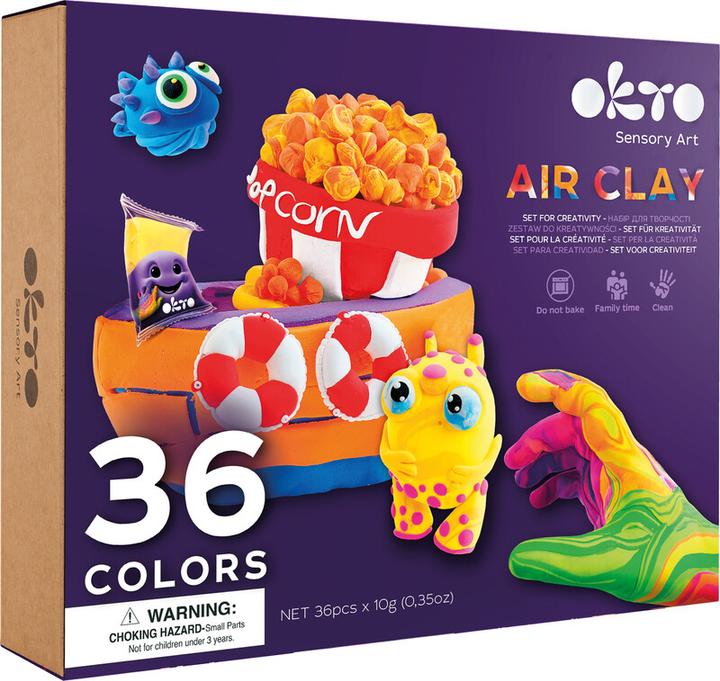 Produktbild Okto Ein Satz leichter Spielknete, Foamcoline, 36 Farben