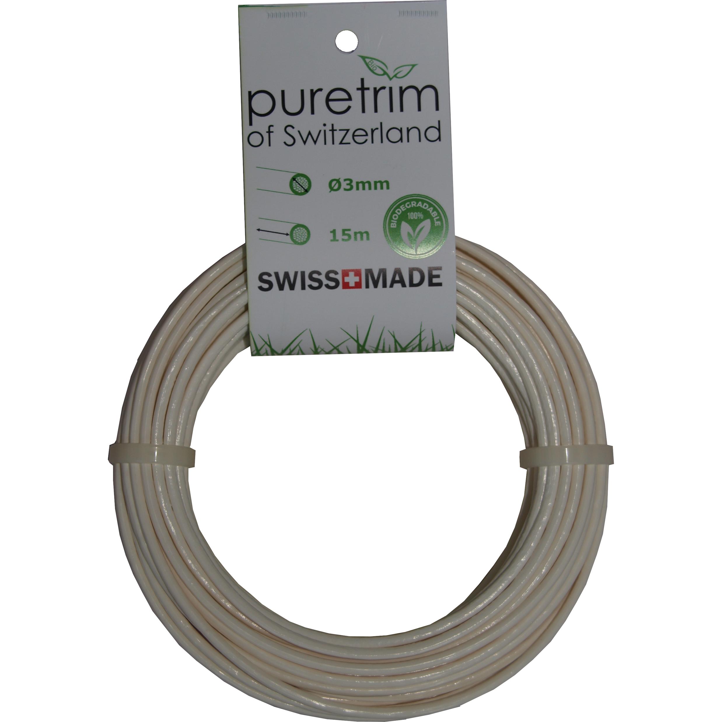 Puretrim, Zubehör Gartenmaschinen, Mähfaden rund 15m (Rasenmäher Messer + Ersatzmesser Gartenmaschinen)