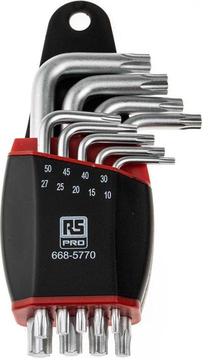 Produktbild RS PRO Winkelschrauber TORX 9-teilig T10-T50