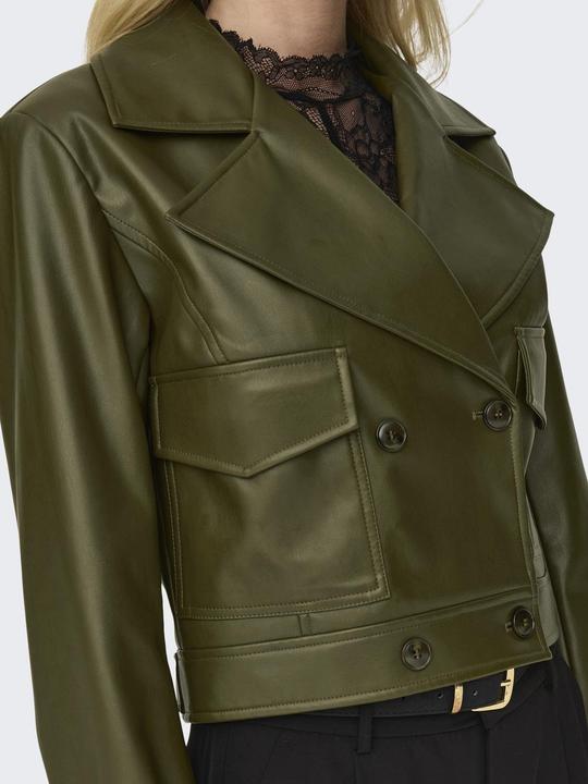 Produktbild Only Fly-Away Kragen Jacke Kunstlederjacke (XL)