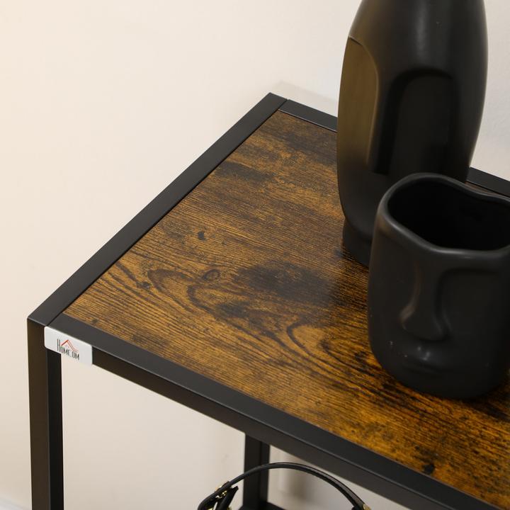 Image du produit Homcom Table console avec cadre en acier