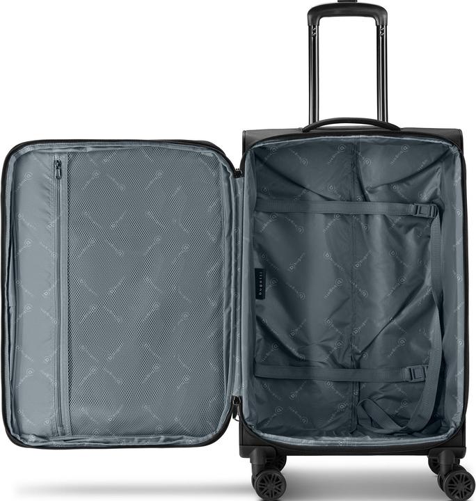 Image du produit Bugatti Valencia Soft 4 Rollen Trolley M 64.5 cm mit Dehnfalte (57 l)