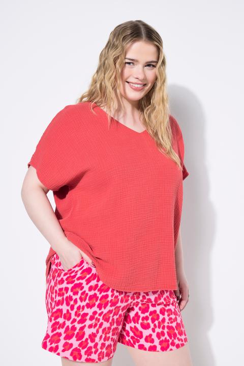 Produktbild Studio Untold Blusenshirt, oversized, Musselin, V-Ausschnitt (46, 48)