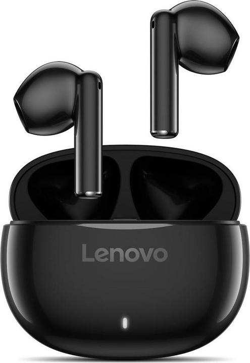 Lenovo E310 True Wireless Stereo Earbuds standalone-Black (P) (No noise cancellation, 5 h, Wireless)