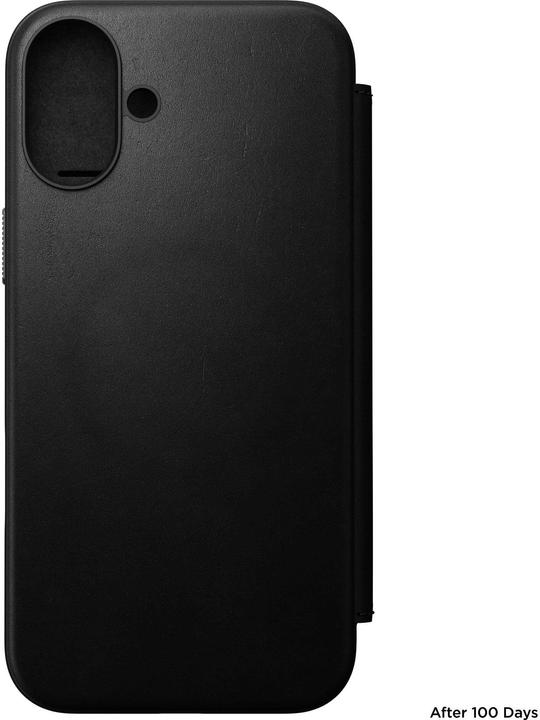 Immagine prodotto Nomad Folio moderno in pelle - Nero - iPhone 16 Plus (Apple iPhone 16 Plus)