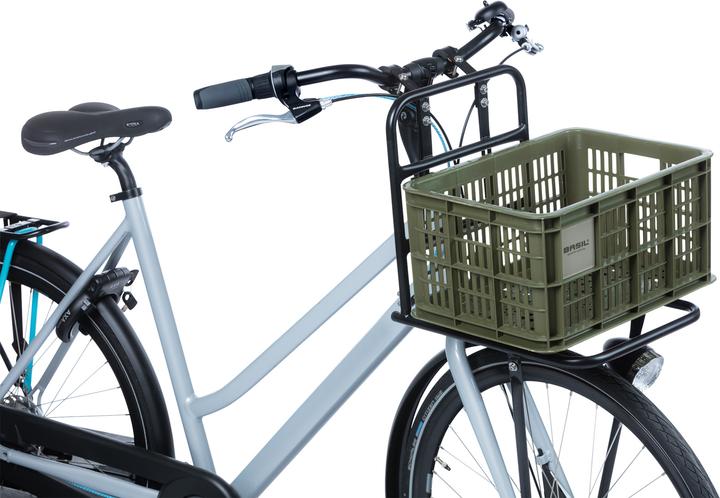 Produktbild Basil Fahrradkiste S,17.5L, recycelter Kunststoff,moss green (17.50 l)