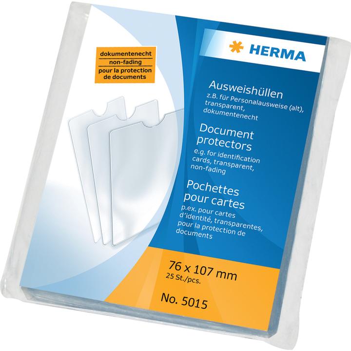 Produktbild HERMA Ausweishülle PP 76x107mm (7.6 x 10.7 cm, 25 x)