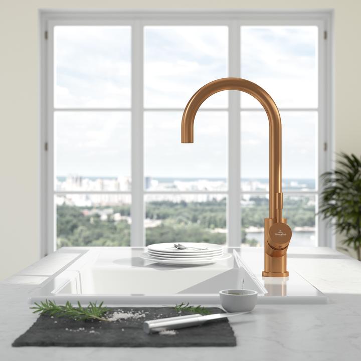 Actual product image Villeroy & Boch Umbrella kitchen tap, stainless steel