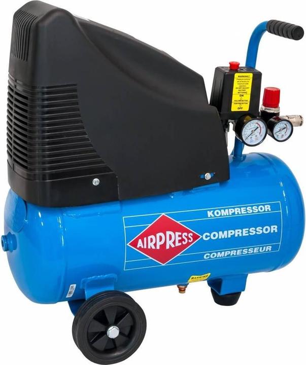 Actual product image Airpress 36741-K1 - Olievrije Compressor HLO 215-25 8 bar 1,5 pk 172 l/min 24 l (24 l, 8 bar)