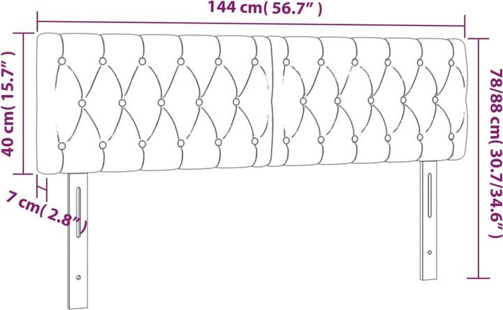 Produktbild vidaXL Jasmine (144 x 7 x 88 cm)