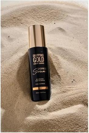 Actual product image Sosu Dripping Gold - Express Tanning Serum 150 ml - Shade: Dark (Self tanning serum, 150 ml)