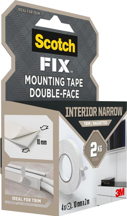Produktbild Scotch Montageband -Fix, 10 mm x 2 m, Weiss (10 mm)