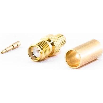 Varia RP-SMA-Buchse für HDF200 Kabel, Crimp Version, Elektronikkabel + Stecker