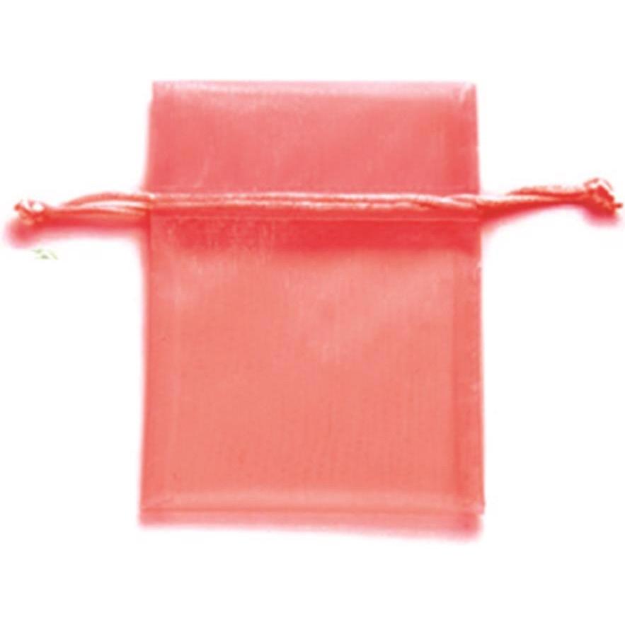 Glorex, Geschenkverpackung, Organzasäckchen 10x12,5 cm 5St rot (Geschenkbox, 5 x)