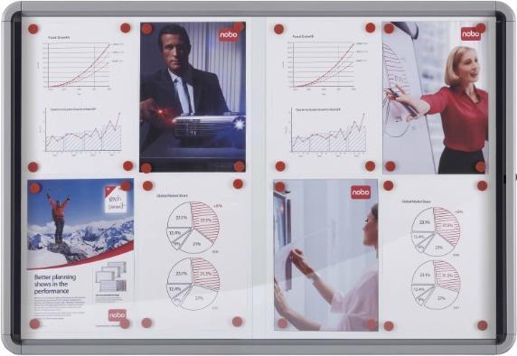 Actual product image Nobo Showcase Pacific 8xA4 (Bulletin board, 97.20 x 68.90 cm)