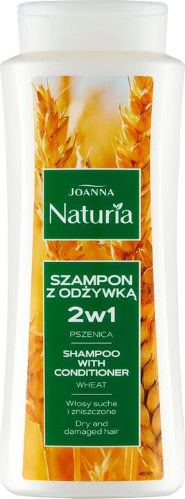 Immagine prodotto Joanna Naturia, shampoo con balsamo per capelli secchi e danneggiati, grano, 500 ml (hit (500 ml, Shampoo liquido)