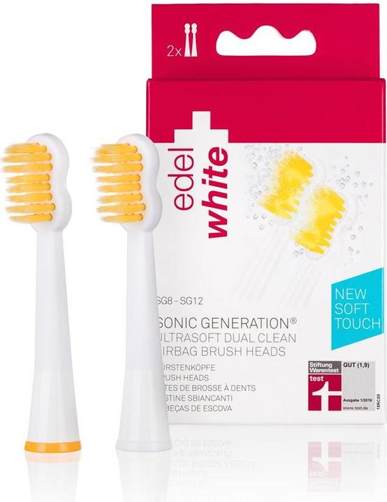 Produktbild Edel + White Dual Clean Ultrasoft Airbag Sonic Ersatzbürstenköpfe (2 x)